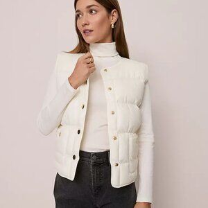 Weekend Collection Quilted Vest Color Winter White